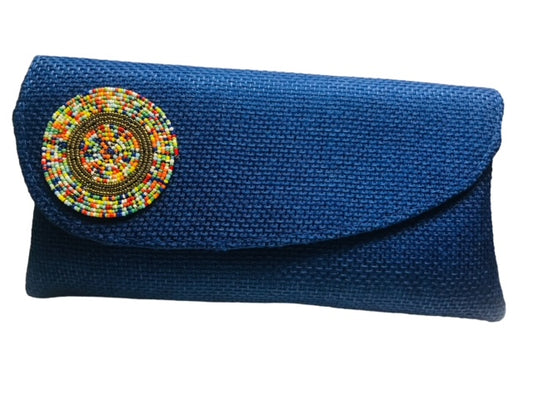 Sisal Beaded Clutch